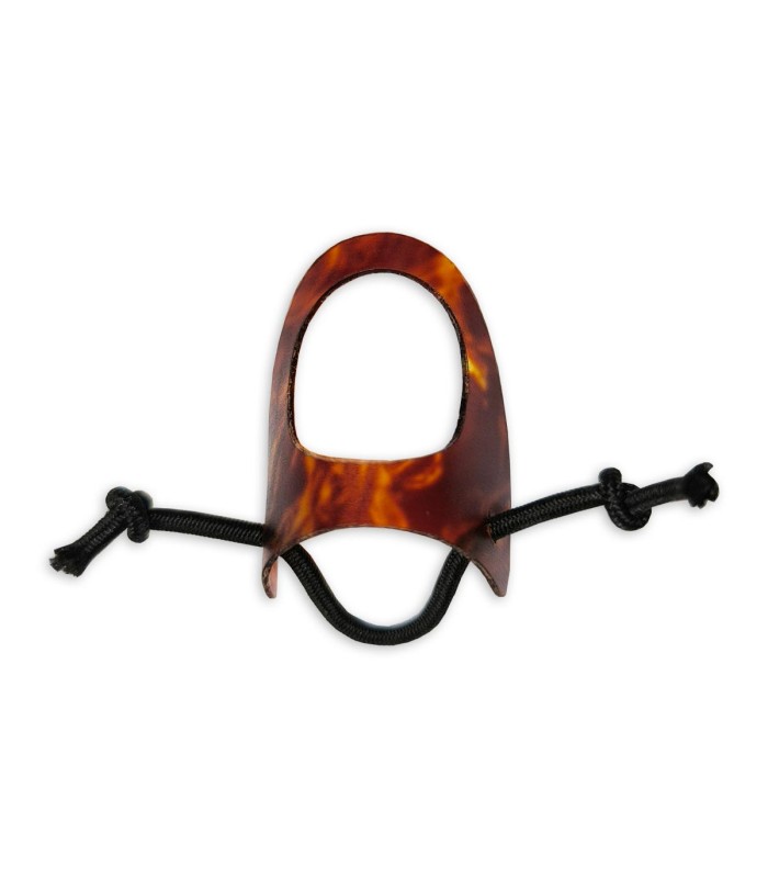 Nail Dragão wide flap for index finger in tortoiseshell imitation for Portuguese guitar