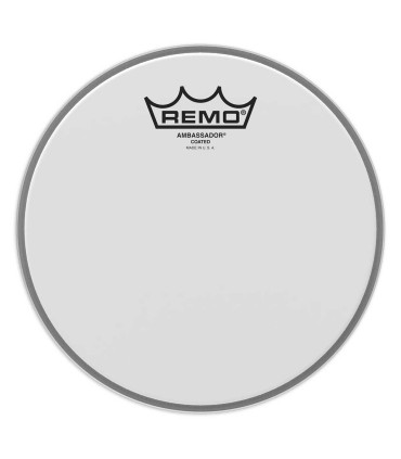 Parche Remo modelo Ambassador BA-0108-00 blanco recubierto de 8"