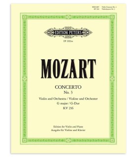 Capa do livro Mozart Concerto para violino nº 3 KV 216 em Sol EP