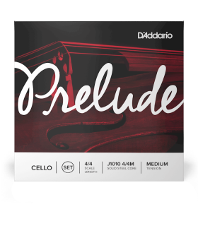 Front photo of the Prelude J1010 cello strings package.
