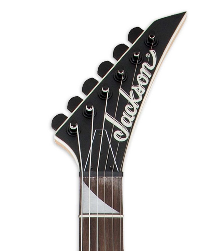 Cabeça da guitarra elétrica Jackson modelo JS22 Dinky Satin Black