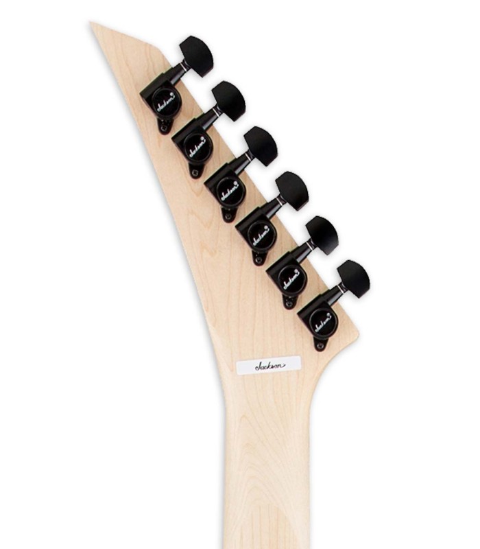 Clavijero de la guitarra eléctrica Jackson modelo JS22 Dinky Satin Black