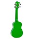 Fundo e ilhargas do ukulele soprano Octopus modelo UK-205GRS verde