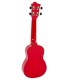 Fundo e ilhargas do ukulele soprano Octopus modelo UK-205RDS vermelho