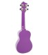 Back and sides of the soprano ukulele Octopus model UK-205PUS purple