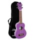 Ukelele soprano Octopus modelo UK-205PUS en púrpura y con funda