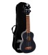 Soprano ukulele Octopus model UK-205BK in black color with bag