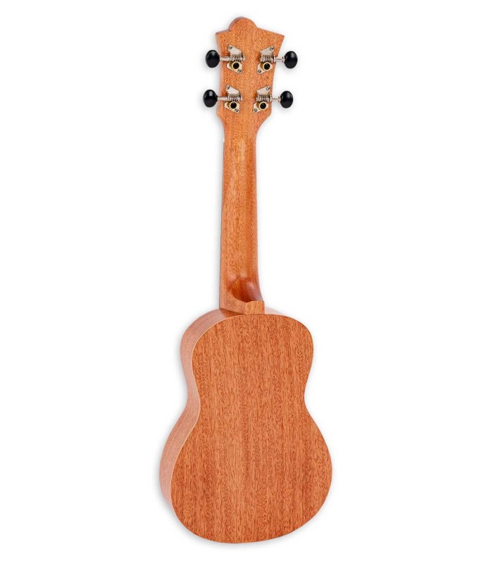 Back and sides of the soprano ukulele Octopus model UK-205NAT natural