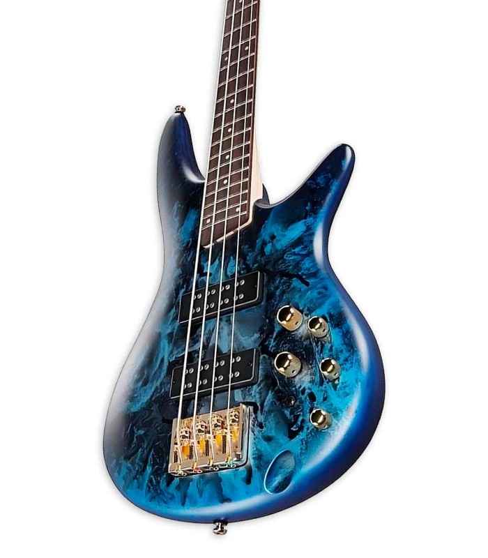 Cuerpo con pastillas PowerSpan Dual Pickup de la guitarra bajo Ibanez modelo SR300EDX CZM