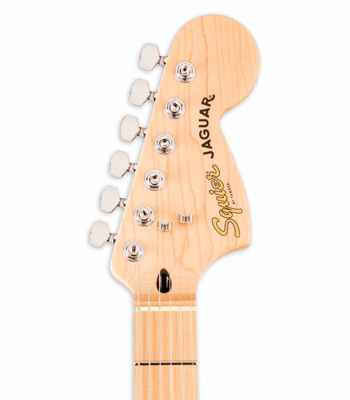 Cabeça da guitarra elétrica Fender modelo Squier Affinity Jaguar MN MMB Mystic Metallic Brown