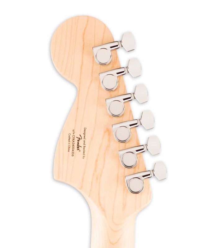 Machine head of the electric guitar Fender model Squier Affinity Jaguar MN MMB Mystic Metallic Brown