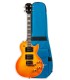 Ukelele tenor Flight modelo Centurion Rock Series Vintage Burst Electric con funda