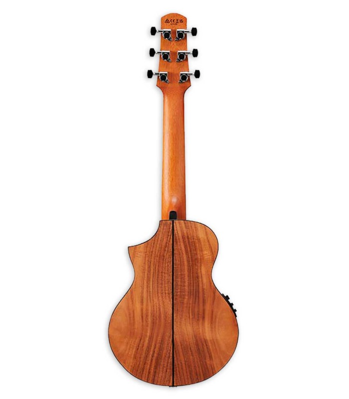 Fondo y aros en acacia de la guitarra electroacústica Ibanez modelo EWP12EWB Piccolo Guitar Ovangkol OPN
