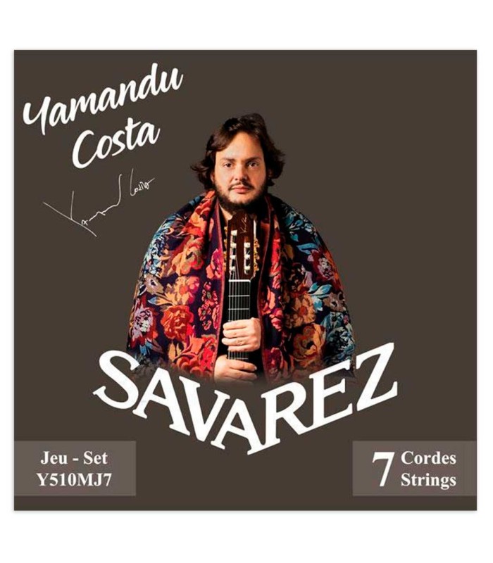 String set Savarez model Y510MJ7 Flamenco Yamandu Costa 7 Strings High Tension
