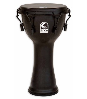 Djembe Toca Percussion modelo SFDMX 10BM Freestyle Black Mamba com afinação mecânica
