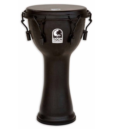 Djembe Toca Percussion modelo SFDMX 10BM Freestyle Black Mamba con afinación mecánica