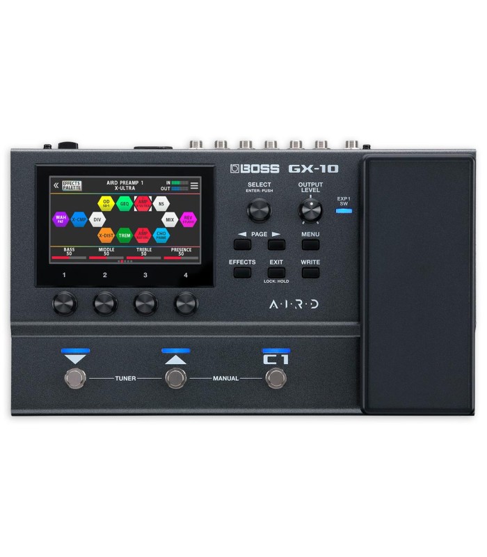 Pedalera Boss modelo GX 10 procesador de efectos