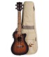 Ukelele concierto Flight modelo DUC380 CEQ Gemstone Amber electroacústico con funda