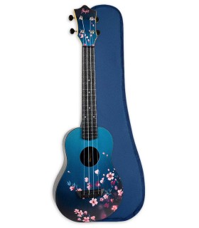 Ukulele concerto Flight modelo TUC32 Travel Sakura com saco