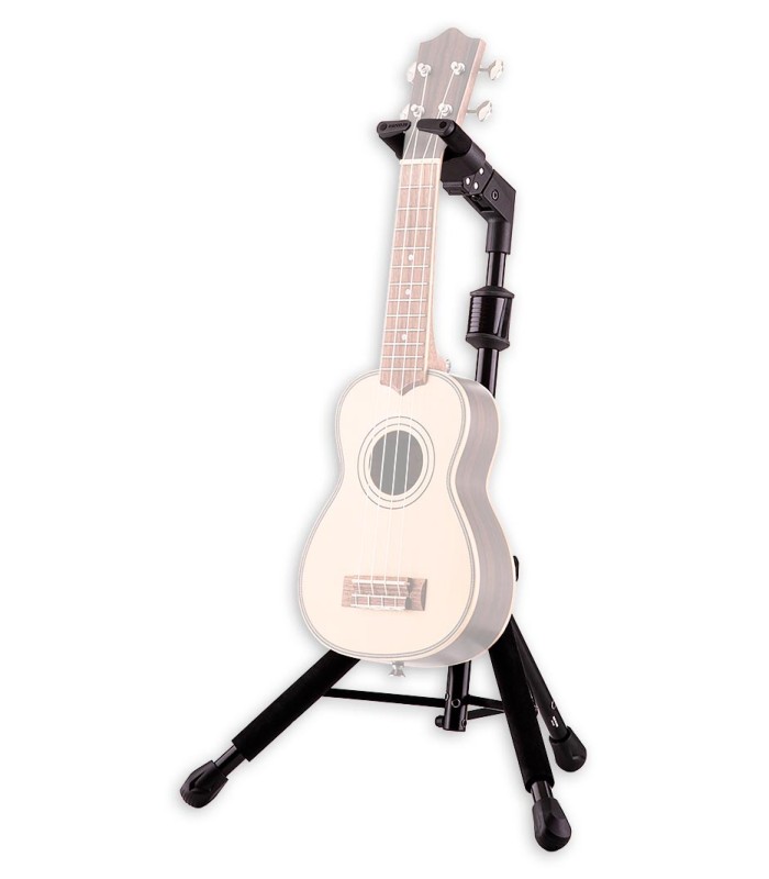 Soporte Hercules UKS100B con un ukelele