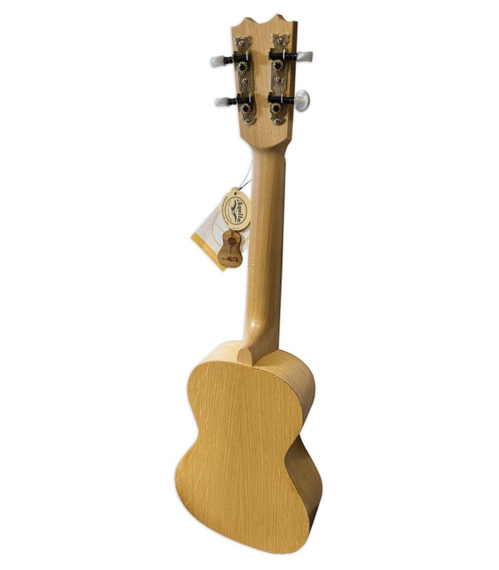 Fundo e ilhargas do ukulele concerto APC modelo C OAK em carvalho maciço