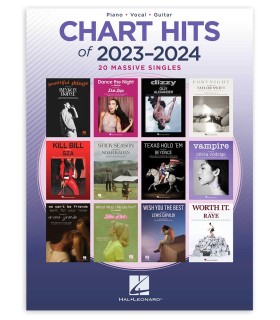 Portada del libro Chart Hits of 2023 2024 Piano Voice Guitar HL