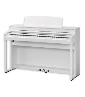 Piano digital Kawai modelo CA401 W de 88 teclas con acabado blanco