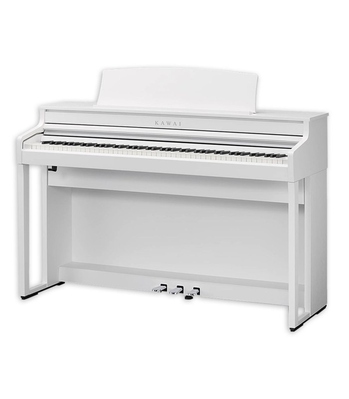 Piano digital Kawai modelo CA401 W de 88 teclas com acabamento branco