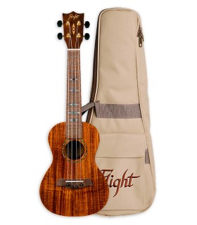 Ukelele concierto modelo Flight DUC445 Supernatural con funda