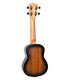 Fondo y aros en sapeli africano del ukelele soprano Flight modelo NUS380 Gemstone Amber