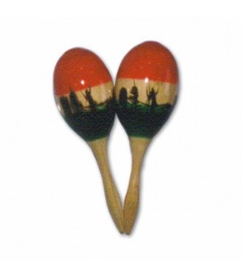 Pair of Maracas Honsuy 47410 in Wood