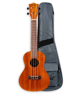 Ukelele concierto Flight modelo NUC250 en acácia con funda