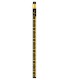 Pencil Agifty model B1090 with piano keys illustration in black and gold color