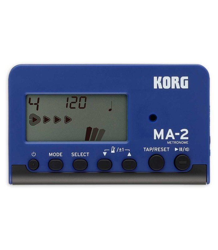 Metrónomo Korg modelo MA-2 en color negro y azul