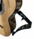 Apoio de perna Ergoplay modelo Tröster EP80001 colocado em uma guitarra
