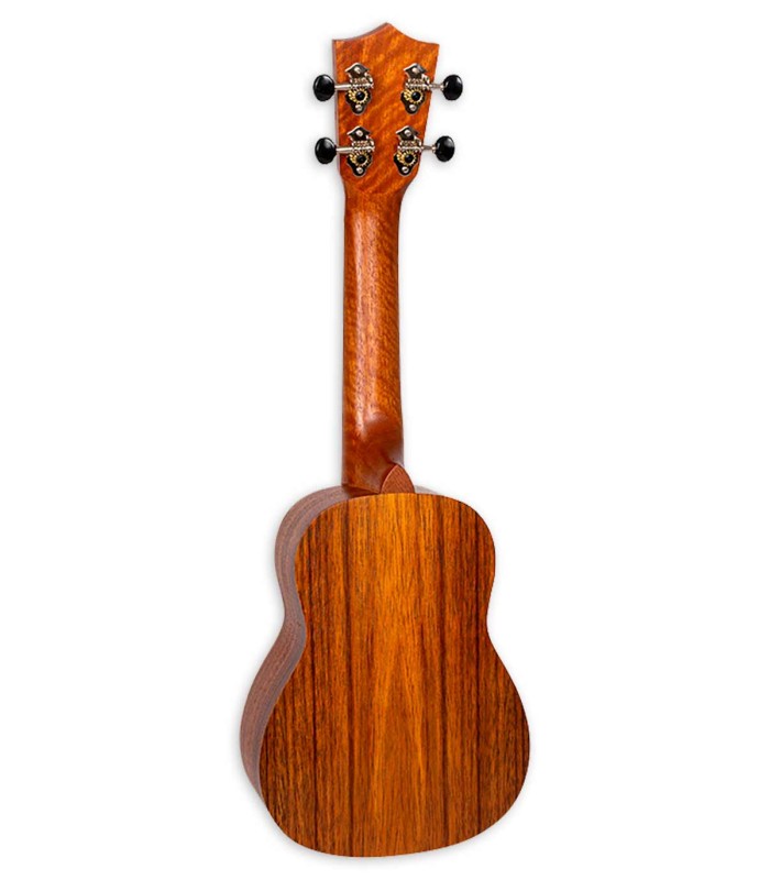 Fondo y aros del ukelele soprano Flight modelo NUS 200 Teca natural