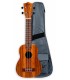 Ukulele soprano Flight modelo NUS 200 Teca natural com saco