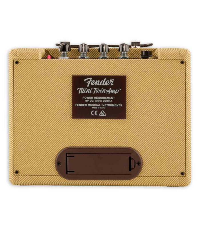 Back of the amplifier Fender model Mini '57 Twin Amp 1W