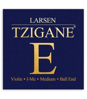 Single string Larsen model Tzigane 1st E of medium tension and with ball end for violin