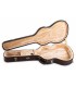 Interior em veludo do estojo Gewa modelo 523631 Prestige castanho para guitarra clássica