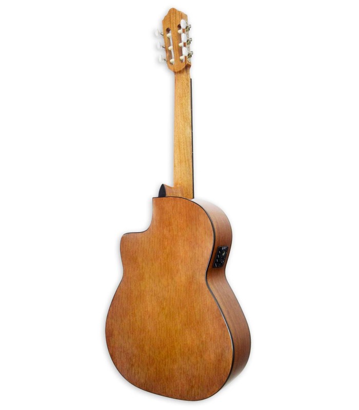 Sapele back and sides of the classical guitar APC model 1S CW with pickup