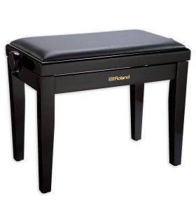 Bench Roland model RPB200 PE rectangular with adjustable height in  black color and polished finish