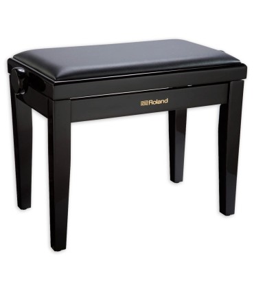 Bench Roland model RPB200 PE rectangular with adjustable height in  black color and polished finish