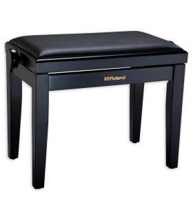 Bench Roland model RPB200 rectangular with adjustable height in black color and with mate finish
