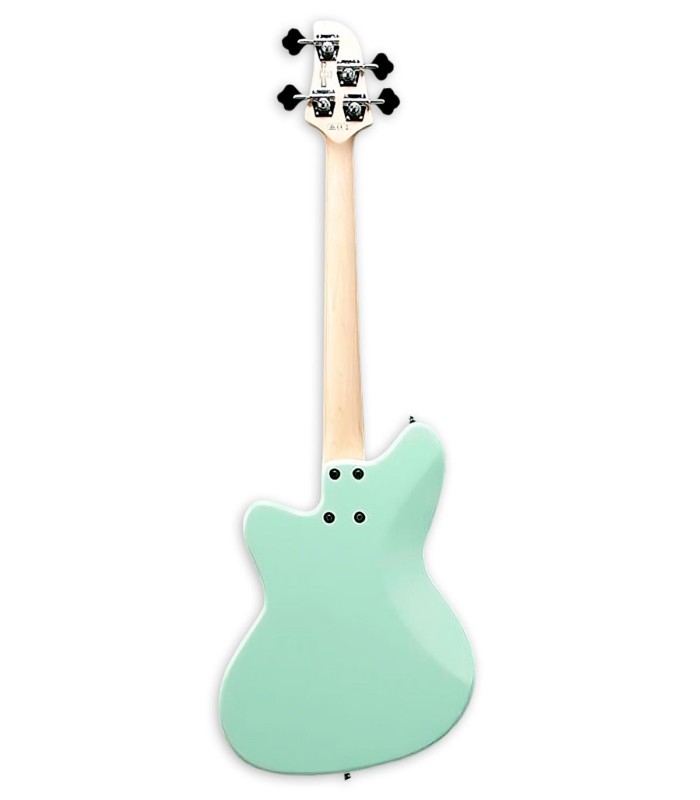Espalda y mástil en arce de la guitarra bajo Ibanez modelo TMB30 Talman mint green