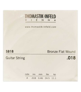 Corda Thomastik modelo Spectrum SB18 bordão de calibre 018W para guitarra acústica