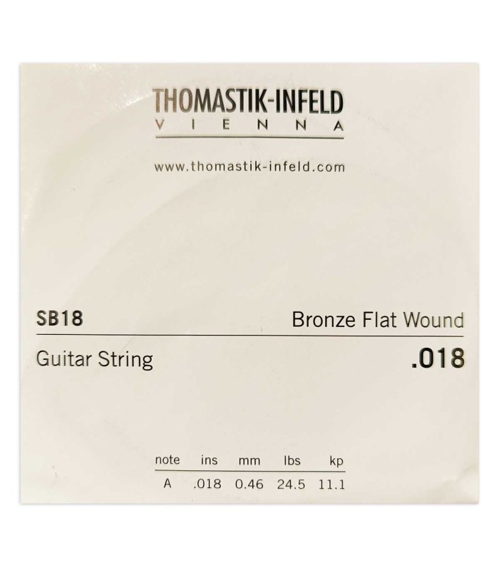 Cuerda Thomastik modelo Spectrum SB18 bordón de calibre 018W para guitarra acústica