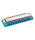 Other side of the harmonica Hohner model Rocket Harp in F Low 2016 20F