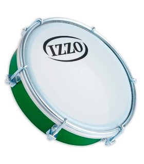 Brazilian tambourine Izzo model IZ3691 of 6" with green ABS frame