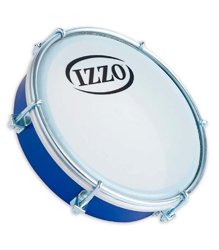 Brazilian tambourine Izzo model IZ3691 of 6" with blue ABS frame